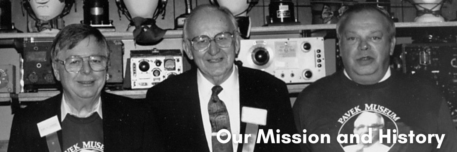 Pavek Museum founders Earl Bakken, Joe Pavek, and Paul Hedberg